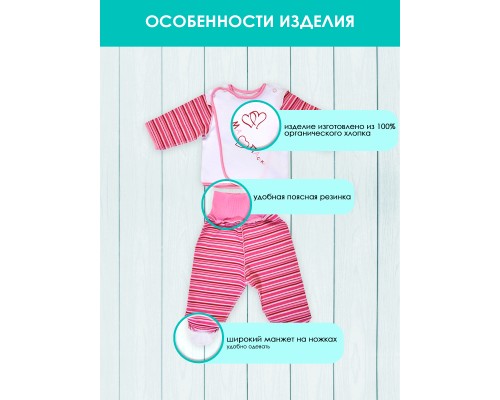 Комплект одежды Свет Мария МалюПаська, розовый, интерлок
