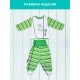Комплект одежды Свет Мария МалюПаська, зелёный, интерлок